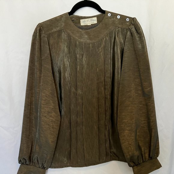 Alan G raw silk size 4 blouse - Picture 4 of 4